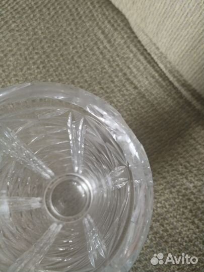 Хрустальная ваза для цветов СССР