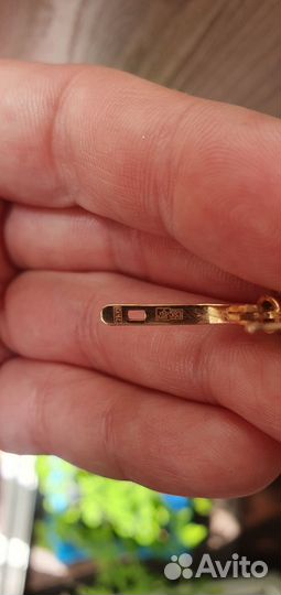 Серьги тюльпаны 583 с бриллиантами СССР