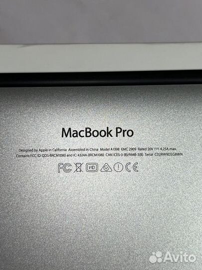 Apple MacBook Pro 15, Retina 2015
