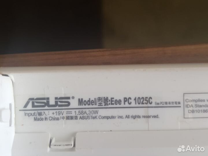 Нетбук asus eee pc 1025с
