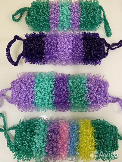 Мочалки ручной вязки