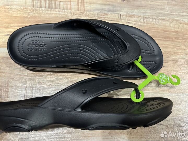 Шлепанцы Crocs, M10, М11 новые черные. Оригинал