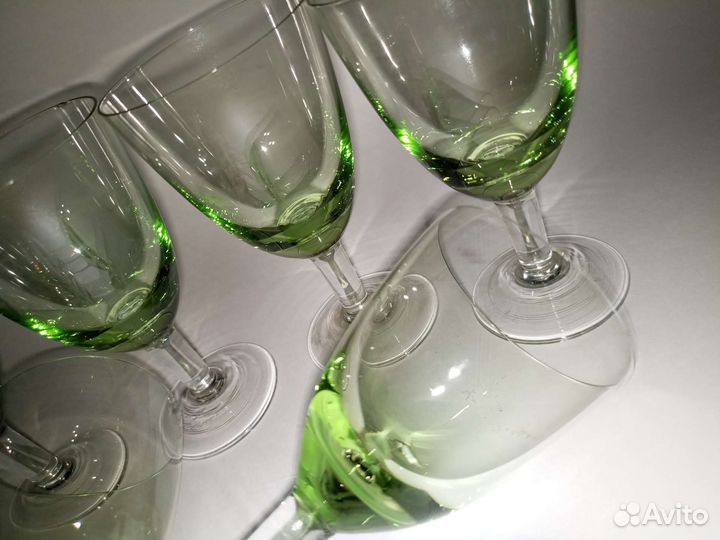 Рюмки на ножке/ цветное стекло СССР