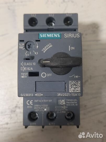 Siemens автомат с тепловой защитой трехфазный