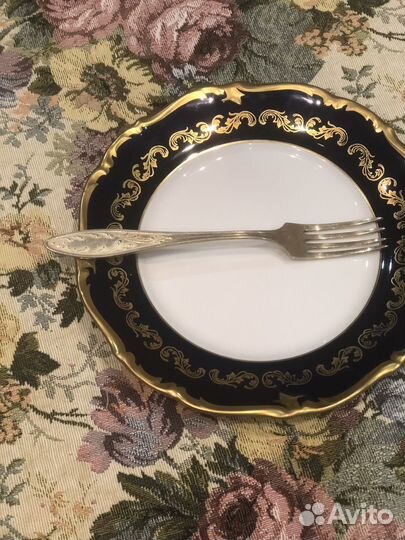 Мельхиоровые десертные вилки, мнц, СССР