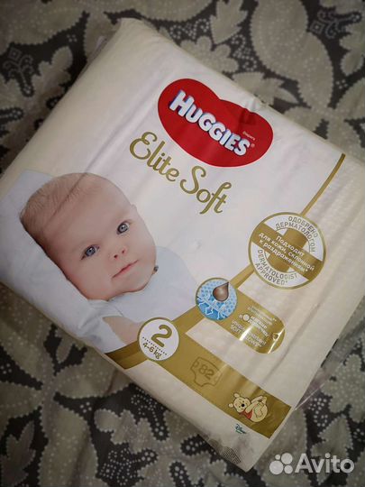 Huggies elite soft 2 + ползунки