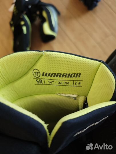 Краги хоккейные warrior alpha qx5 (sr 36cm)