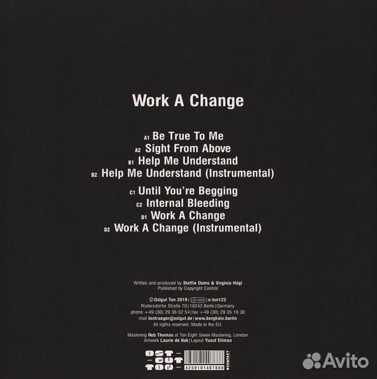 Steffi X Virginia - Work A Change (2LP)