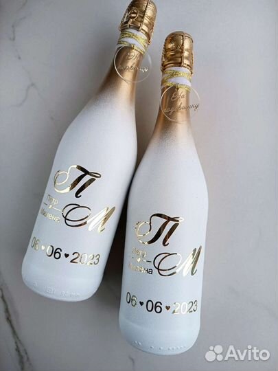 Свадебный набор, аксессуары, оформление бутылок