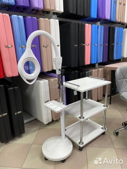 Лампа лупа напольная