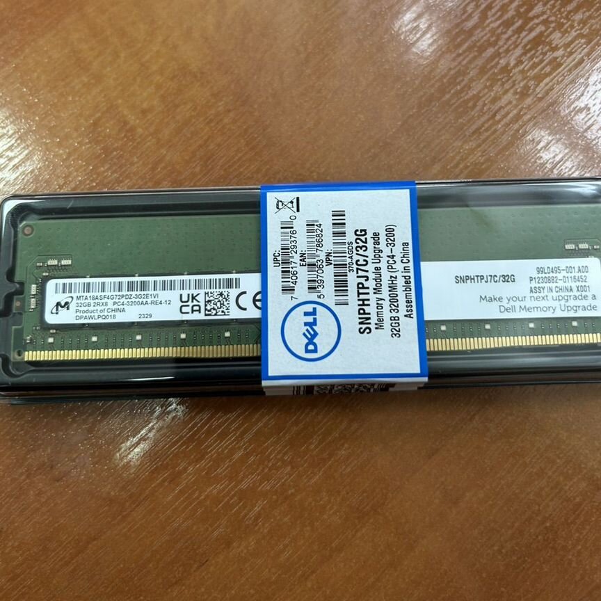 [MTA18ASF4G72PDZ-3G2E1VI] Оперативная Память Dell 32gb Snphtpj7c/32g