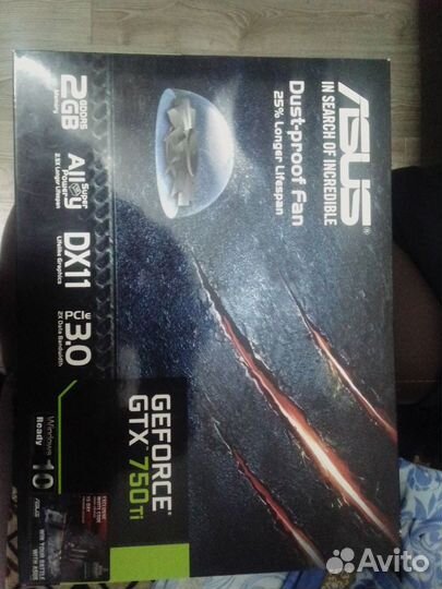 Видеокарта asus gtx 750ti 2gb