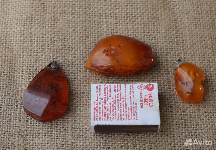 Брошь Подвеска Браслет Янтарь СССР