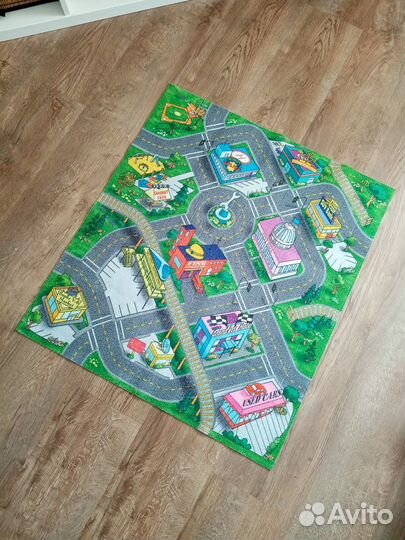 Детский игровой коврик Город с дорогами