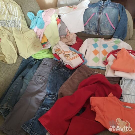 Огромный пакет вещей на девочку