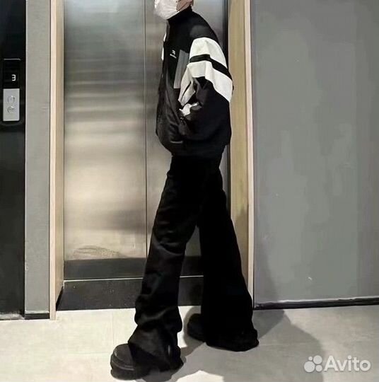 Джинсы Rick Owens клёш черные сезон