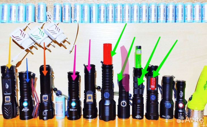 Фонари на Велосипед Задние Красные +Передние Белые