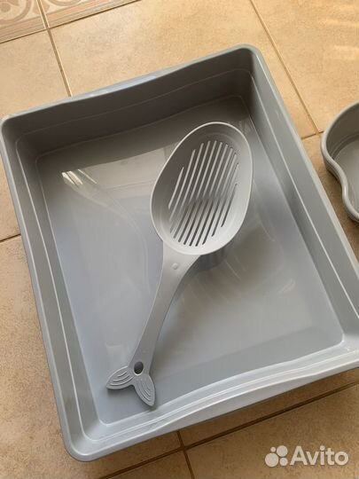 Лоток для кошек, 2 миски, савок