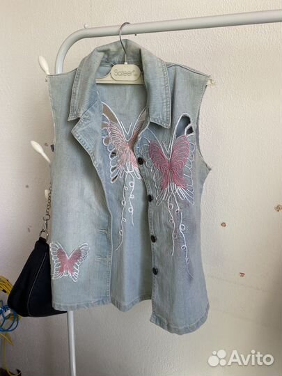 Жилетка джинсовая для девочки