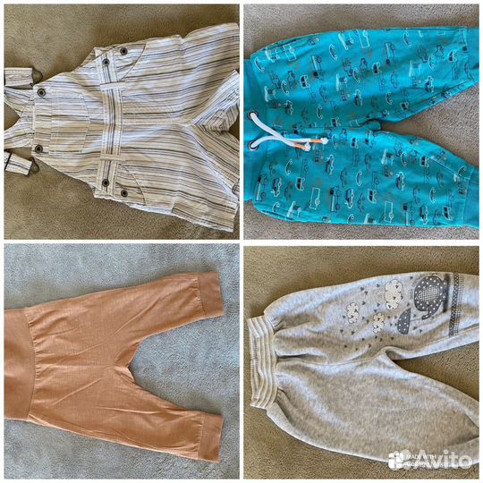 Брендовые вещи пакетом (47 шт) на 74;80;82 до 1 г
