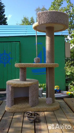 Когтеточка домик для кошки новый