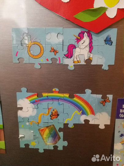 Магнитный пазл Lenco единороги