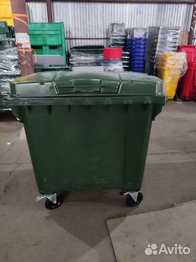 Передвижной мусорный контейнер 1100л
