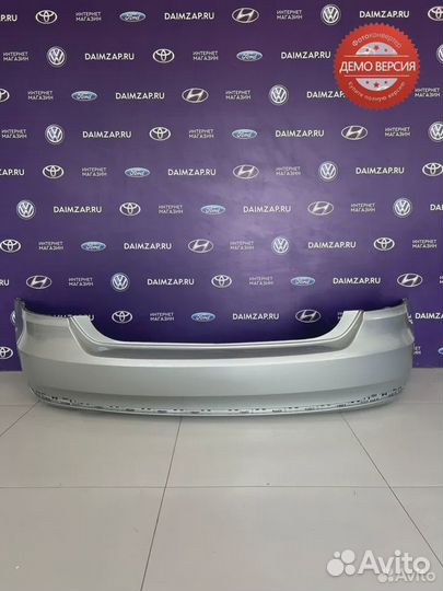 Бампер Задний Volkswagen Polo (15) / серебр-желтый