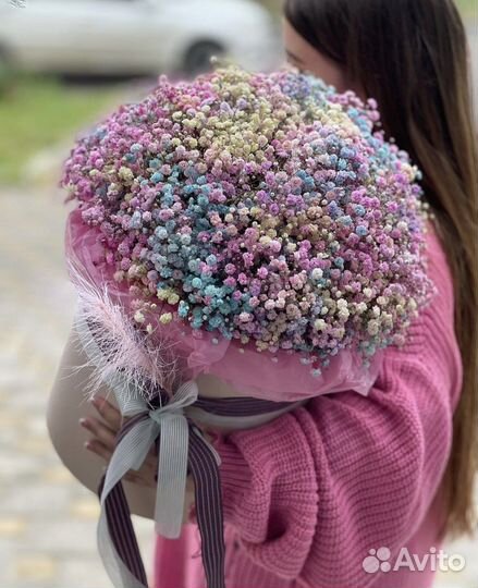 Букет из гипсофилы Доставка Цветы гипса №12