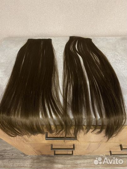 Волосы на заколках