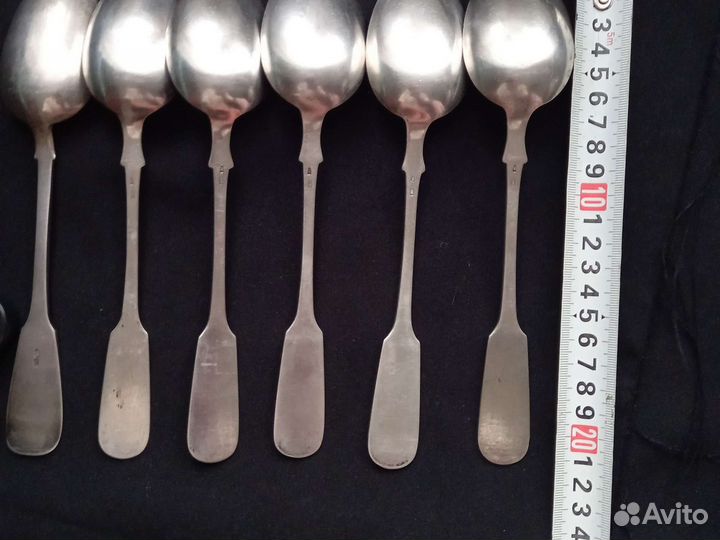Столовые ложки серебро 875'