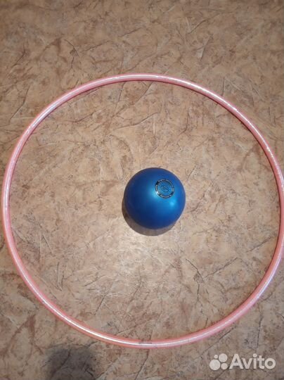 Обруч, мяч гимнастический+ вертушки соло