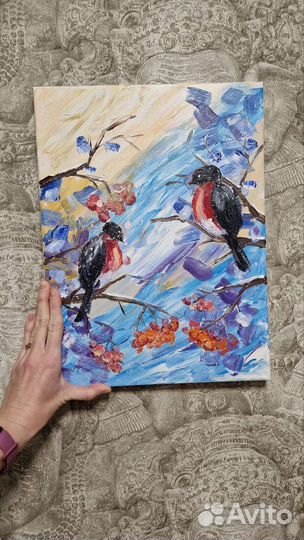 Картина акрилом на холсте