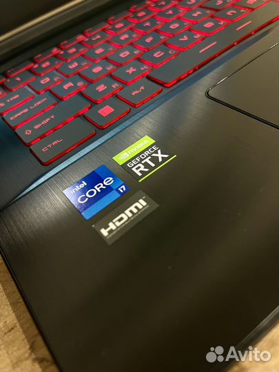 Игровой ноутбук MSI i7/rtx 3050ti/16gb DDR4