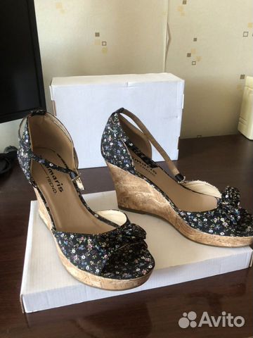 Туфли босоножки женские на танкетке 41 размер