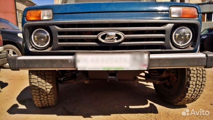 Кронштейн под квадрат в передний бампер Нива 2121