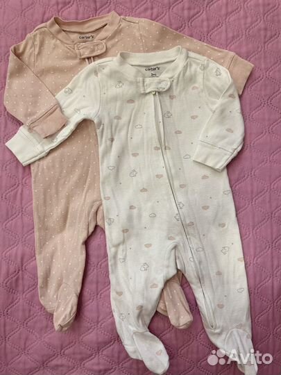 Вещи на девочку 0-3 м пакетом carter's waikiki c&a