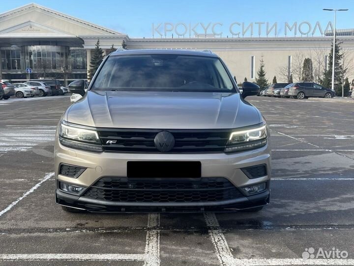 Сплитер переднего бампера Volkswagen Tiguan