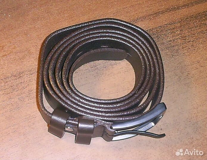 Мужской нат. кожаный ремень 1м.40 см. х 3 см