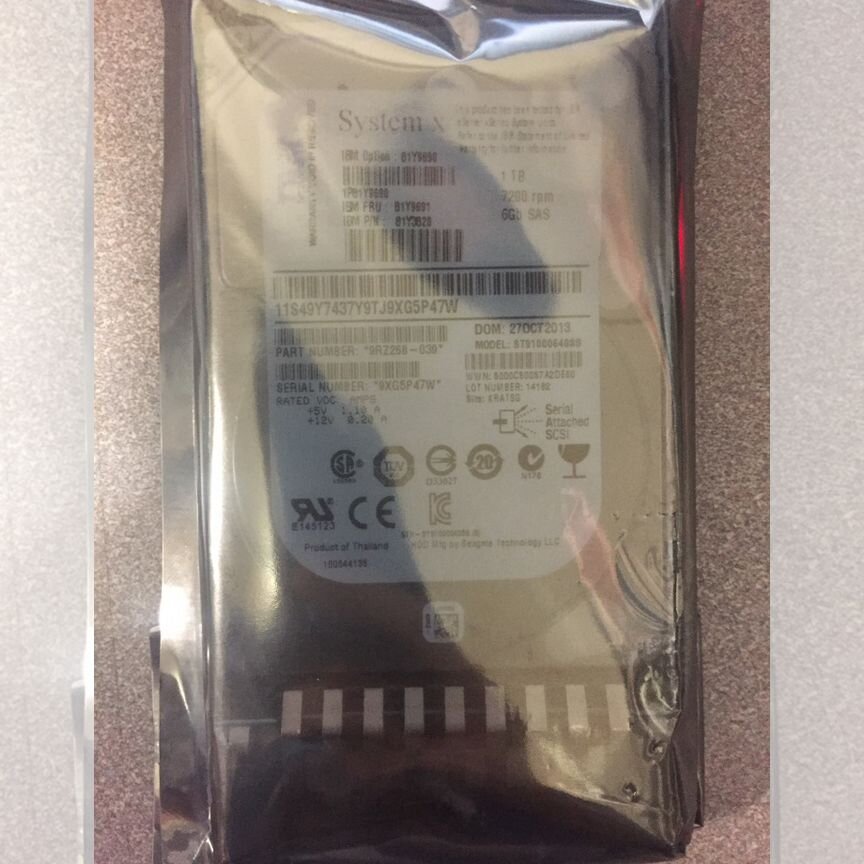 [81Y9691] Жесткий Диск Ibm 1tb Sas 6g 2.5" 81y9691
