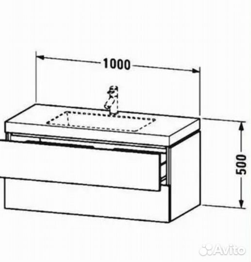 L-Cube тумба подвесная Black
