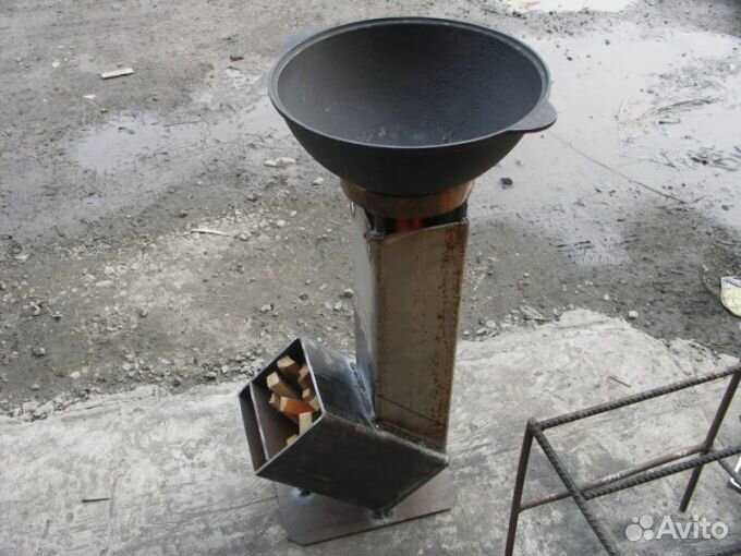 Печь-ракета