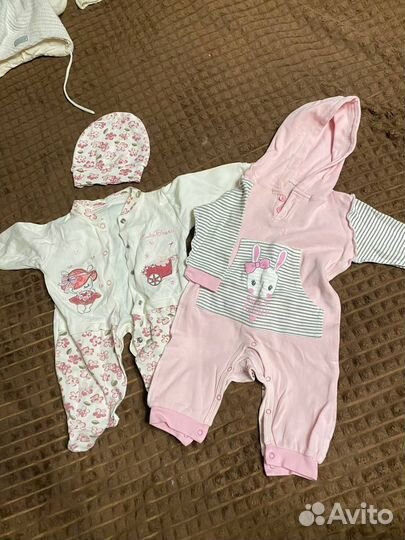 Детские вещи пакетом 62-68 на девочку