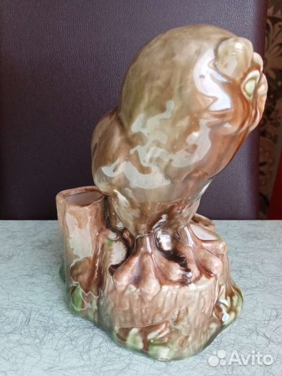 Сова/филин карандашница гжель