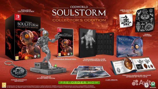 Oddworld Soulstorm Collector Nintendo Switch новый