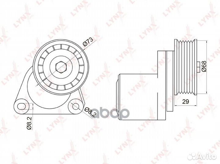 Натяжитель ремня навесного оборудования LCV PT3