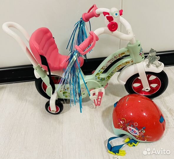 Велосипед и шлем baby born