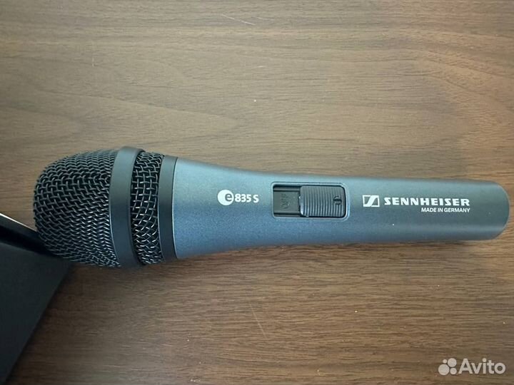Микрофон Sennheiser E-835S+стойка+поп-фильтр