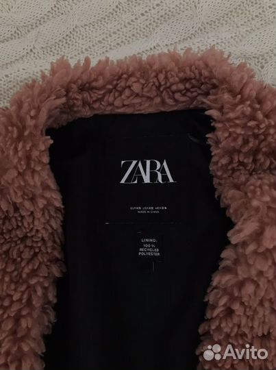 Пальто/экошуба zara