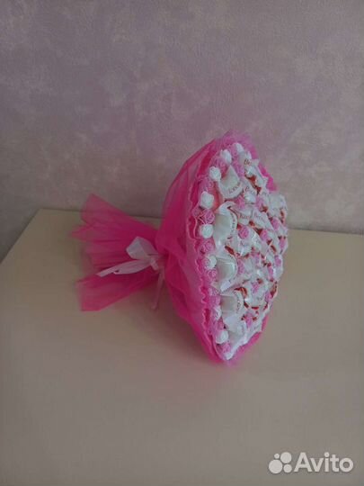 Букет в форме сердца с Рафаэлло